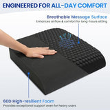 Extra Large Office Chair Cushion, Seat Cushion with High-Resilience Foam & Honeycomb Surface, Floor(19"x17"x3")