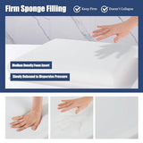 HOMBYS Tufted Furry Recliner Seat Cushion for Elderly Foam Curved Edge Large Square Seat Cushion (Grey)