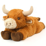 Cuckool Bull Stuffed Animals, Microwavable Stuffed Animals Adorable Fluffy Bull Plush for Warmth & Comfort, Heatable Coolable Lavender Scent Toys, Cute Soft Plushies Gift for Kids Boys Girls & Adults