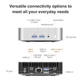 GEEKOM A6 Mini PC, Ryzen 7 6800H, 16GB DDR5 Upgradable RAM 1TB PCIe 4.0 SSD