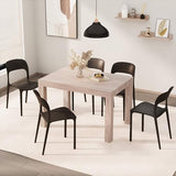 Mobili Fiver, First Extendable Table, 47.2(78.7) x31.5 in, Pearled Elm, Made in Italy