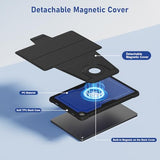 Case for Samsung Galaxy Tab A11+ Plus/A9+ Plus 11inch, DJ&RPPQ 360 Rotating Magnetic Detachable TPU Back case, with Auto Wake/Sleep Case for Samsung Galaxy A9 Plus/A11+ Tablet Blue Black