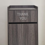 Trash Can Cabinet, Commercial Trash Cans 40 Gallon Wooden Trash Can and Garbage Receptacle with Tray Holder
