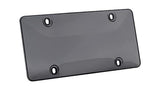 2 Unbreakable License Plate Bubble Covers 4 Holes Universal Fitment Choose Your Shield Color (T-Black)