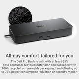 Dell Pro Dock WD25 - USB Type-C with DP Alt Mode Connector, DisplayPort/HDMI/USB 3.2 Gen2 Connectivity