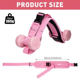 Hip Thrust Belt - Dumbbell Hip Thrust Belt - Premium Leather Thickened & Widen, Comfortable (deep pink)