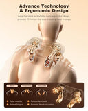 Neck and Shoulder Massager with Heat, Cordless Back and Neck Massager for Pain Relief, Upgraded Graphene Heating, 4D Shiatsu Deep Kneading for Shoulder, Back & Leg, Portable Gift for Dad, Mom & Friend