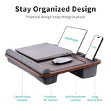 Office Lap Desk with Wrist Rest Wrist Rest, Mouse Pad, and Phone Holder Large Laptop Bed Desk for Notebook