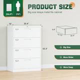 Metal Lateral Filing Cabinet Wide Office Organization Storage for Home Office Hanging Letter