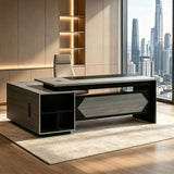 LBCZJYX Executive L Shaped Desk with Drawers