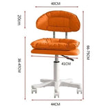 TBATM Home Office Chair with Metal Bearing Wheel, Height Adjustable Swivel Desk Chair with Backrest and Padded, Rolling Vanity Seat for Bedroom Or Studio,Green