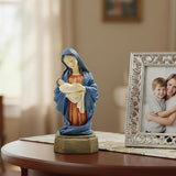 Virgin Mary Statue Catholic, Mother Mary Holding Baby Jesus, 5.91 Inch