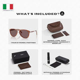 Persol STEVE MCQUEEN FOLDING PO0714SM Aviator Shape Sunglasses With Official Eyewear Kit