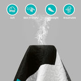 Tyrot 3 Piece Teal/Turquoise Grey Quilt Set King Size Black White Geometric Reversible Bedding Set Microfiber Lightweight Bedspread Coverlet with 2 Shams Modern Bed Covers for All Season, 106''x96''