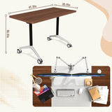 6-8 Person Conference Table Folding Conference Table for Office,Training, Seminar