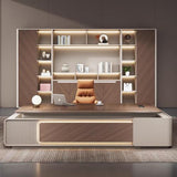 DUWEIKE Modern Executive Desk, L-Shaped Office Writing Computer Table