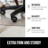 GORILLA GRIP Slip Resistant Office Chair Mat for Carpet Floors, Smooth Glide Under Desk Carpeted Floor Protector, Clear