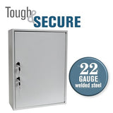 320 Key Cabinet - Dual Lock Control Key Box - Welded 22 Gauge Steel Construction - Scratch Resistant - Write-On Key