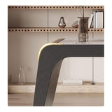 zhongxlla Standing Desk, Minimalist Solid Wood Desk - Light Luxury PC Table for Home Office