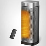 DREO Space Heaters for Indoor Use, Fast Heating Portable Heaters with Remote, Large PTC Ceramic Electric for Bedroom, 12H Timer, 70° Oscillation, Overheat Protection, 1500W Safety Heat for Home Office