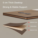 Modern L Shaped Executive Desk with Drawers & Dual Storage Cabinets, Executive Office Desk