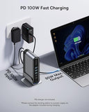 Baseus 17-in-1 Laptop Docking Station 3 Monitors with 4K HDMI+DP, USB C Docking Station with 7 USB, 1000Mbps Ethernet
