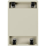 Pemberly Row 2 Drawers 27.75" Vertical Beige Metal Filing Cabinet Lockable Pre-Assembled Stationary Letter Size for Home