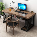 Home Office Computer Desk Solid Wood Computer Desk, Writing and Reading Workstation