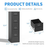 Office Furniture for Organization Hanging Files for A4/ Legal/Letter, Heavy Duty Storage Cabinet