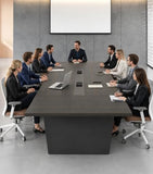 10FT Conference Table, Large Meeting Table for 10 People, Business Style Training Table
