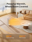 DREO Space Heaters for Indoor Use, 1500W Fast Heating Portable Heaters with Remote, Large PTC Ceramic Electric for Bedroom, 12H Timer, 70° Oscillation, Overheat Protection, Safety Heat for Home Office