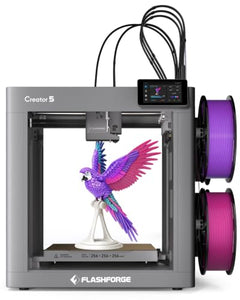 FLASHFORGE Creator 5 4-Toolhead Changer 3D Printer, Multi-Color & Multi-Material Printing, Near-Zero Waste System, 7s FlashSwap