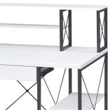 47" Computer Desk with 8 Storage Compartments, Study Desk for Home Office