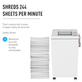 IDEAL 2604 P7 Super Micro Cut Cenntralized Paper Shredder with Pink Oil