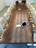 RESINHOMEFURNITURE Reclaimed Live Edge Wooden Dining Table Coffee Table Living Room Table Meeting Table Conference Table