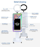 Magic Mirror Photo Booth with Printer and Camera, Portable Photo Booth