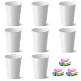 Lysam Bathroom Trash Can, 8 Pack 1.8 Gallons Small Trash Can with Trash Bags