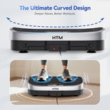 HTM Vibration Plate Exercise Machine - 330lbs Weight Capacity, 120 Speed Levels, Full Body Workout Shake Board for Home Fitness