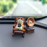 RCASGCAT Mini Cat Desk Figurines, Mini Cut Cat Decor for Office Home Garden Dashboard Decorations