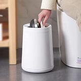 LEASYLIFE 8L/2.1GALbrass Garbage can with Swing lid，Brushed Nickel Gold Trash can,Matte