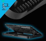 Laptop Cooling Pad, Gaming 6Fans 15.6inch Laptop Cooler Stand Fan