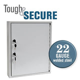 110 Key Cabinet | Dual Lock Control Key Box | Welded 22 Gauge Steel Construction | Scratch Resistant