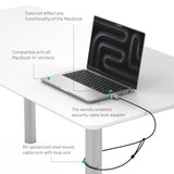 Compulocks Ledge Lock Adapter with Combination Cable Lock for MacBook Pro 14-Inch M1, M2
