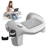 Lap Desk for Laptop, Memory Foam Arm Rest Support Gaming Pillow with Cup/Phone Pocket, Laptop Lap Desk for Working