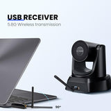 TONGVEO Wireless Conference Room Webcam, Church Live Streaming 20X USB 1080P 60fps PTZ Camera
