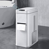 KLFBZAZ Household Smart Induction Trash Can with Lid 7L Bathroom