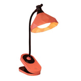 MXDLYHHHT Anti Slip Rechargeable Clamp Desk Lamp 3-Level Dimmable LED Touch Control Gentle Light(Pink)