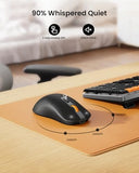Mechanical Keyboard and Mouse, Wireless Rechargeable Aluminum Keyboard Mouse, 2.4G+Dual Bluetooth
