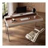zhongxlla Standing Desk, Modern Home Office Desk with Storage, Stable Metal Frame