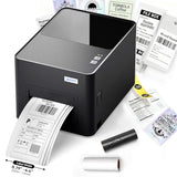 Industrial Thermal Label Printer, 6IPS High-Speed 4.4'' Max Width, USB/Ethernet